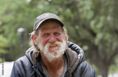 Photo: Happy Homeless Man Happy Homeless Man