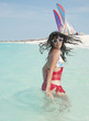 Latin Teenager in the Beach