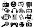 multimedia icon set