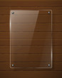 Wooden texture with glass framework. Vector illustration Wooden texture with glass framework. Vector illustration