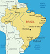 Federative Republic of Brazil - vector map
