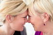 mother and daughter looking at each other mother and daughter looking at each other