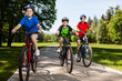 Family biking