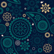 seamless pattern with abstract flowers