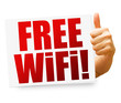 Free WiFi! Button, Icon Free WiFi! Button, Icon