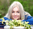 The young blue-eyed blonde.