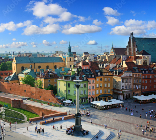Photo: Warsaw castle square Warsaw castle square