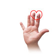 hand - liebespaar