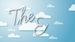Animation of a moving clouds with the words 