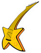 Guitar with stars
