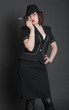 the romantic girl in black