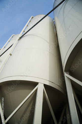 Photo: Cisterns at the Brewing facility Cisterns at the Brewing facility