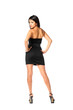 young business lady in black dress