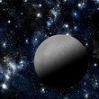 Moon with deep space background Moon with deep space background