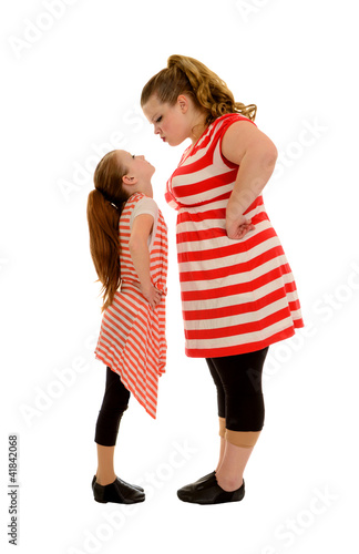 Photo: Sibling Rivalry between two Stubborn Sisters Sibling Rivalry between two Stubborn Sisters