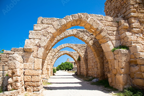 Photo: Ruins of antique Caesarea. Israel. Ruins of antique Caesarea. Israel.
