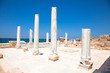 Marble pillars in Caesarea. Israel. Marble pillars in Caesarea. Israel.