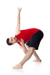 Man is an acrobat