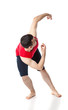 Man is an acrobat