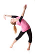 Woman is an acrobat