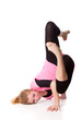 Woman is an acrobat