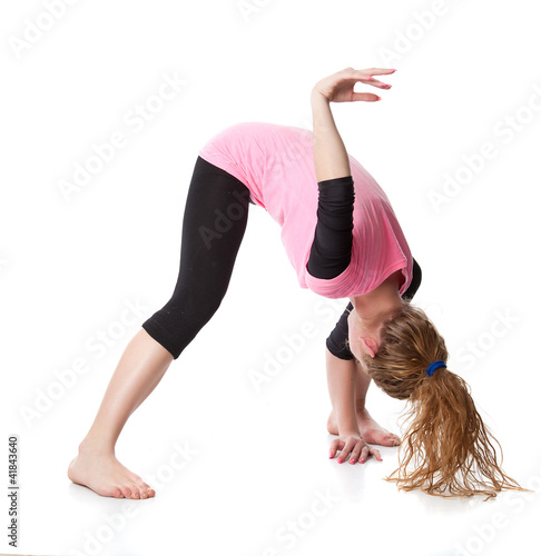 Photo: Woman is an acrobat Woman is an acrobat