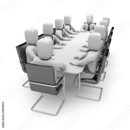 Illustration: Business meeting Business meeting