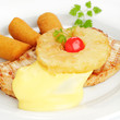 Schweinesteak Hawaii, Kartoffelkroketten