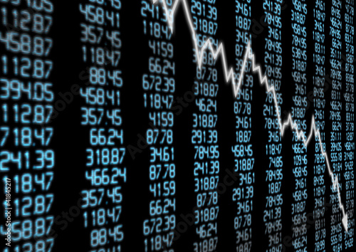 Photo: Stock Market Down Stock Market Down