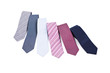 neckties isolated on white background
