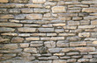Stacked Flat Stone Block Wall