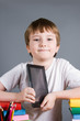 Boy with e-book