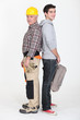 Senior laborer and student