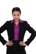 Woman with hands on hips