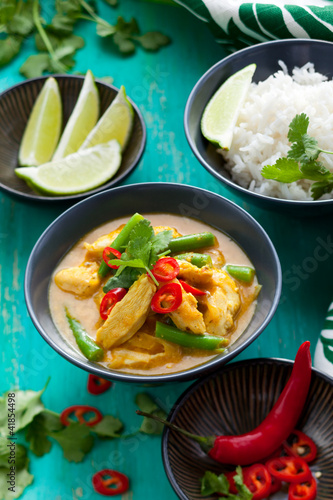 Photo: Chicken curry with rice Chicken curry with rice