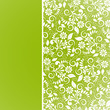 Floral, Muster, Hintergrund, Vorlage, Grün, abstrakt, Blätter