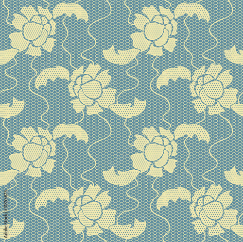 Vector: Gentle lace vector fabric seamless pattern Gentle lace vector fabric seamless pattern