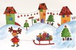 Christmas card. Artwork