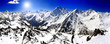 Beautiful view of mountains in the Elbrus area.