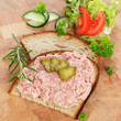 Brot mit Pfälzer Leberwurst