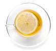 Cup of tea with lemon slice