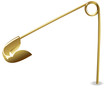 Gold pin