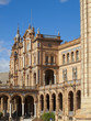 Ornate building in Plaza de Espana, Seville, Spain