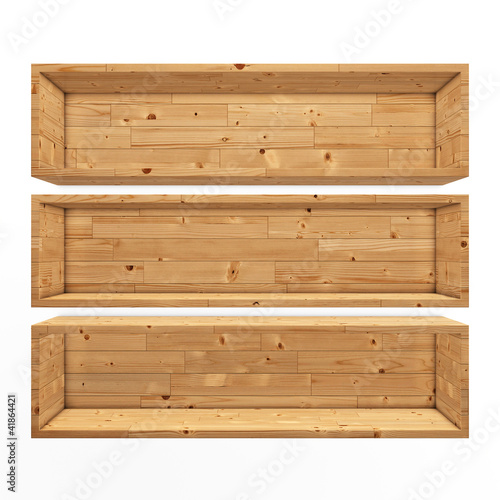 Illustration: Wooden book shelf background illustration Wooden book shelf background illustration