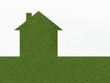 Eco house 3d render illustration