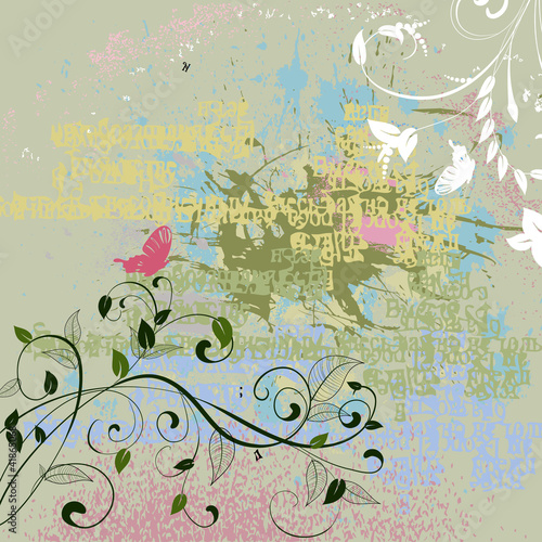 Vector: Retro grunge vintage background Retro grunge vintage background