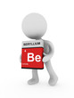 3d man carry a beryllium box