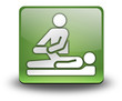 Green 3D Effect Icon "Physical Therapy"