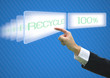 Business pointing screen recycle 100%