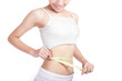 Photo: Woman look her body and measuring Woman look her body and measuring